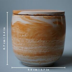 Handmade Concrete Candle: Lavender | Cocoa | Tonka Bean